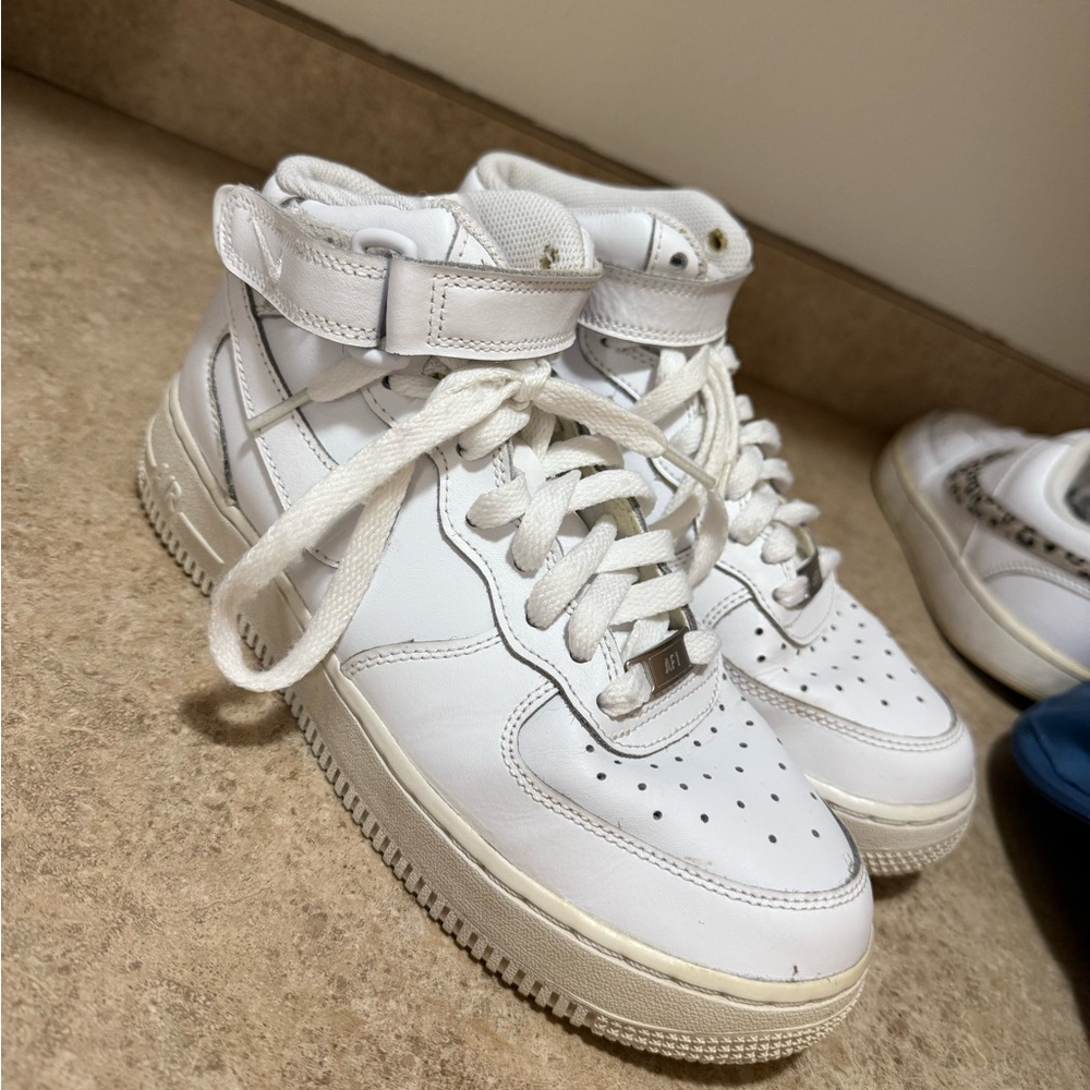 Nike Kids White High-Top Sneakers